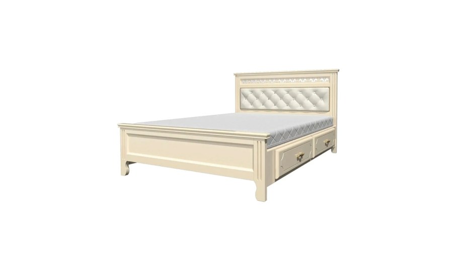 Кровать Дримлайн Валенсия бук-слоновая кость 160х200