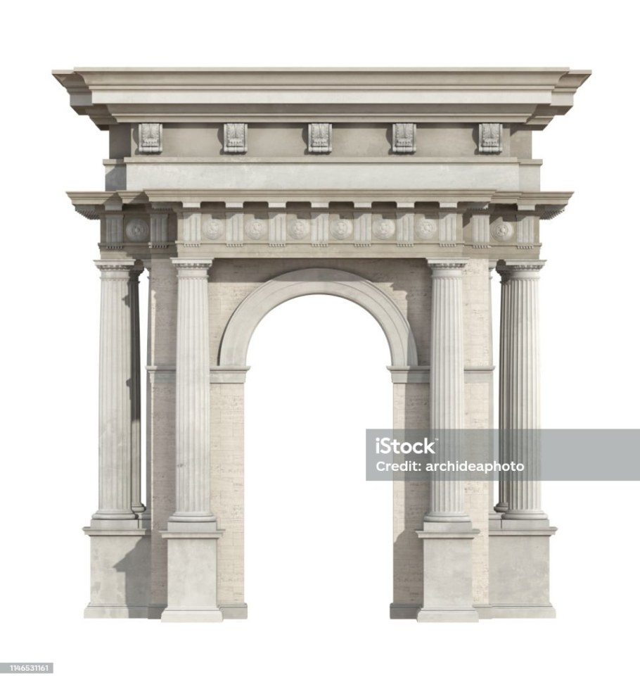 Триумфальная арка с колоннами