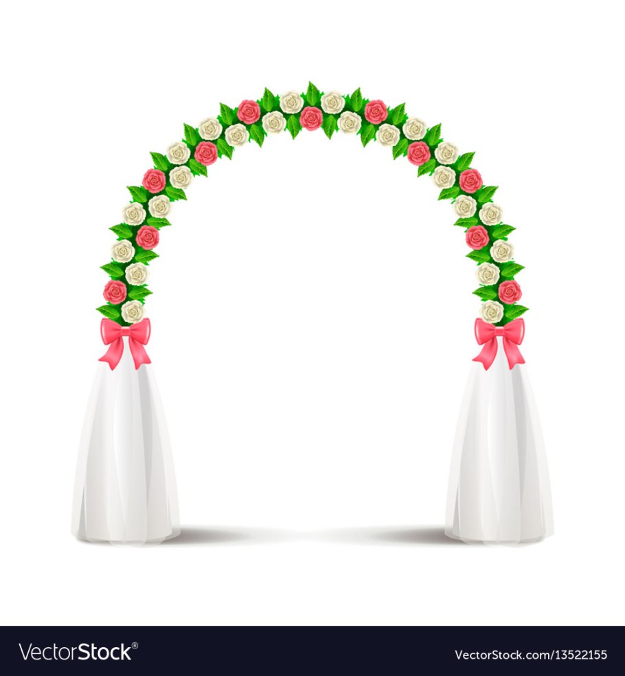 Арка на прозрачном фоне для свадьбы