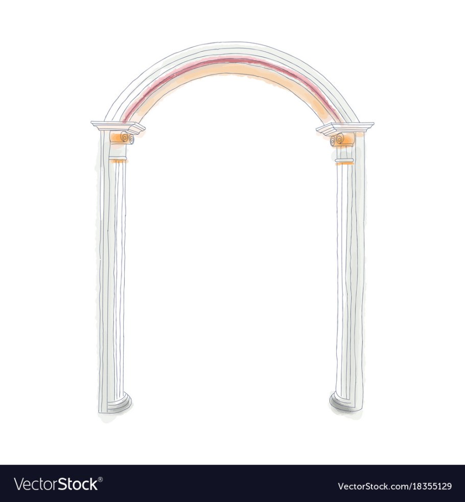 Белые арки на сером фоне