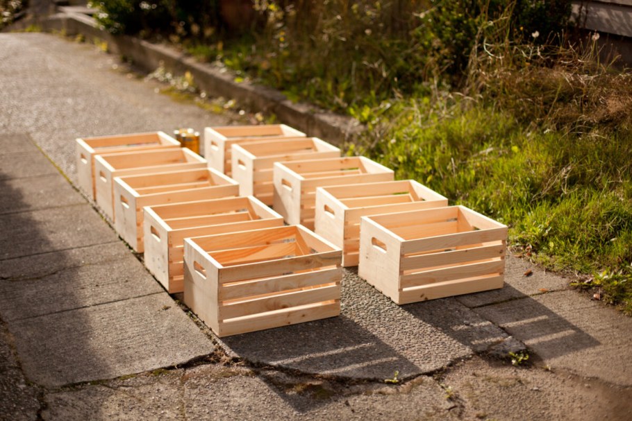 Контейнер деревянный для фруктов и овощей