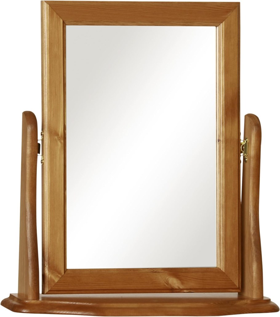 Зеркало настольное в деревянной раме