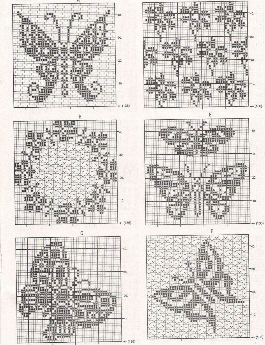 Вязание крючком Филейка схемы