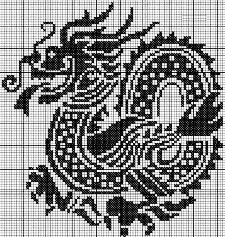 Жаккард дракон