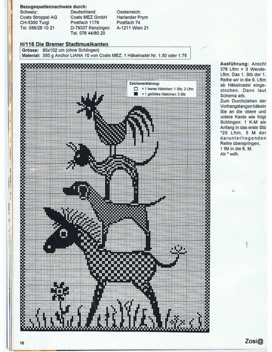 Схема вязания панно крючком