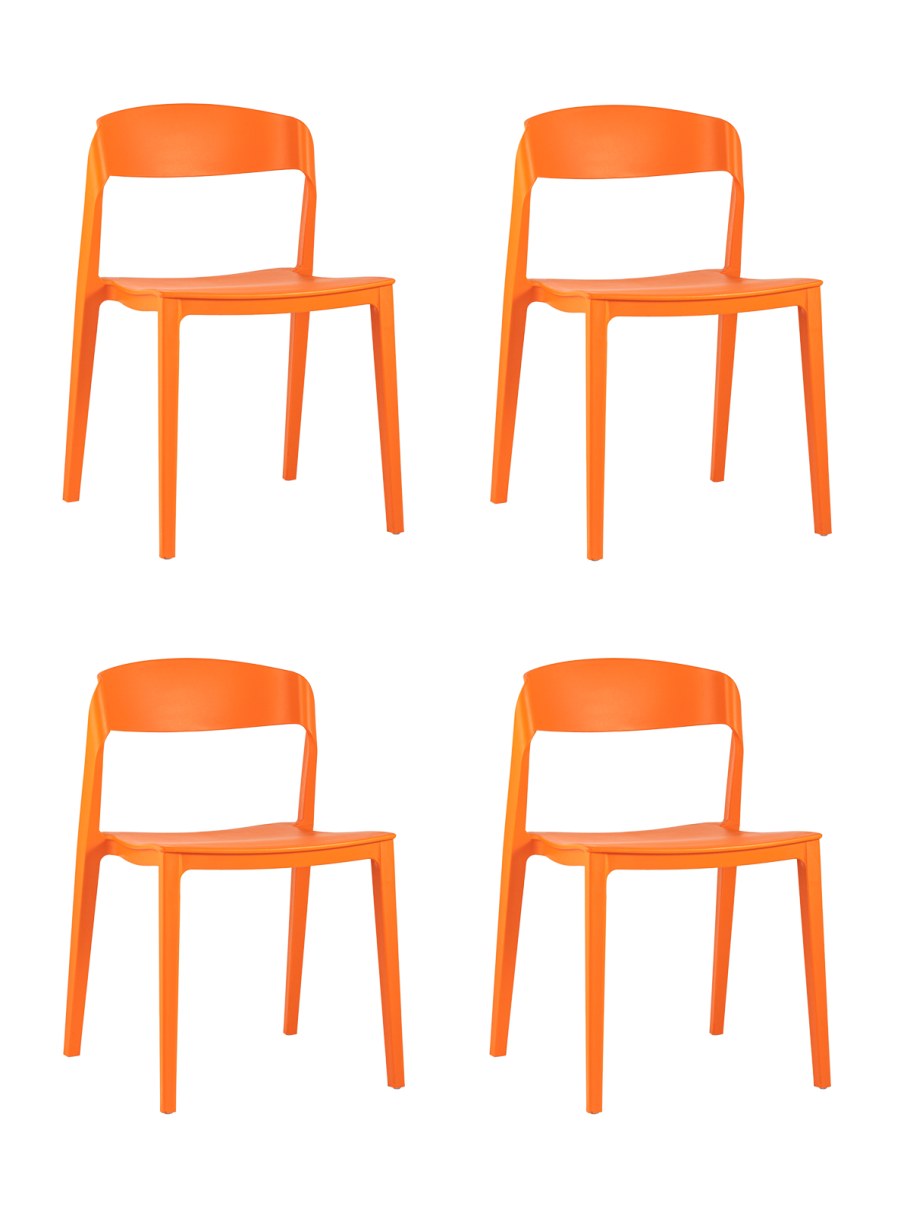 Стул Moris пластик оранжевый