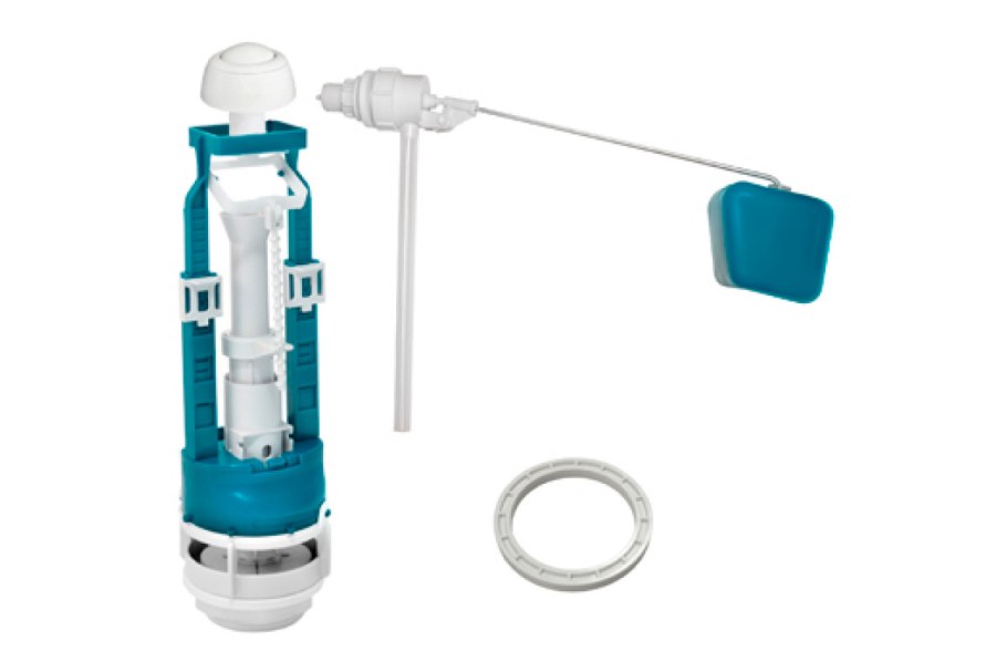 Арматура для бачка Инкоэр сб2м-НПРРФ-ЗЗ-ККРПС di р 1/2" с кнопкой