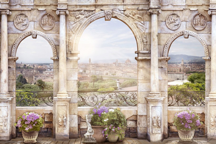 Фреска на стену колонны