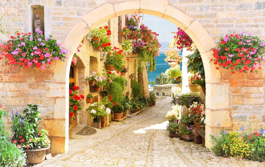 Итальянский дворик Италия
