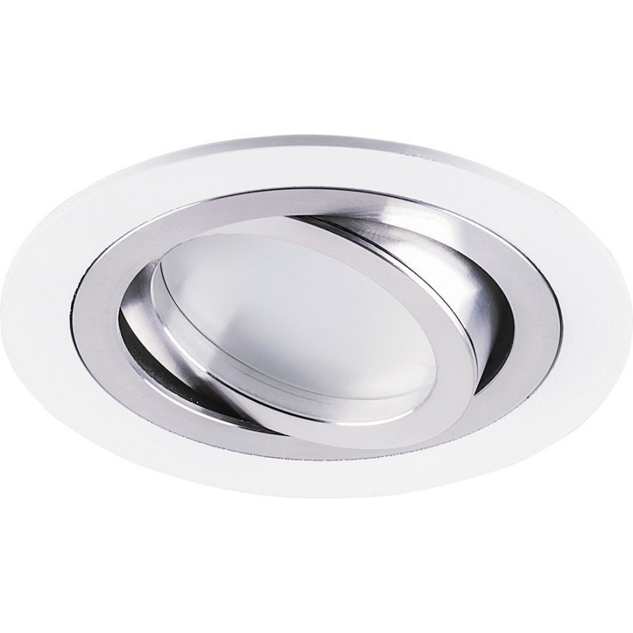 Светильник потолочный встраиваемый, mr16 g5.3, белый-хром dl2811, Feron, 32643