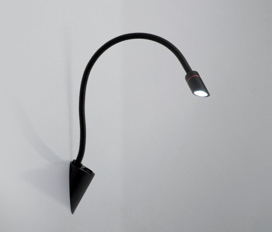 Прикроватный светильник гибкий черный Integrator Bedside it-629 для чтения