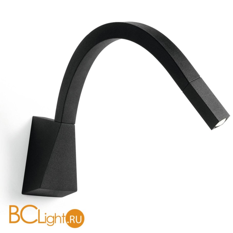 Linea Light 7227 Snake черное бра с трансформатором без выключателя на корпусе