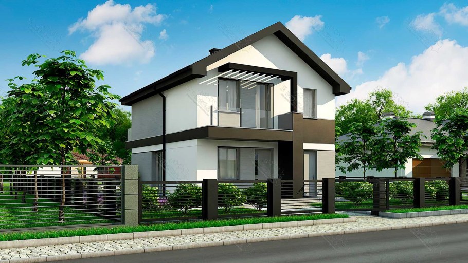 Современные 2х этажные коттеджи