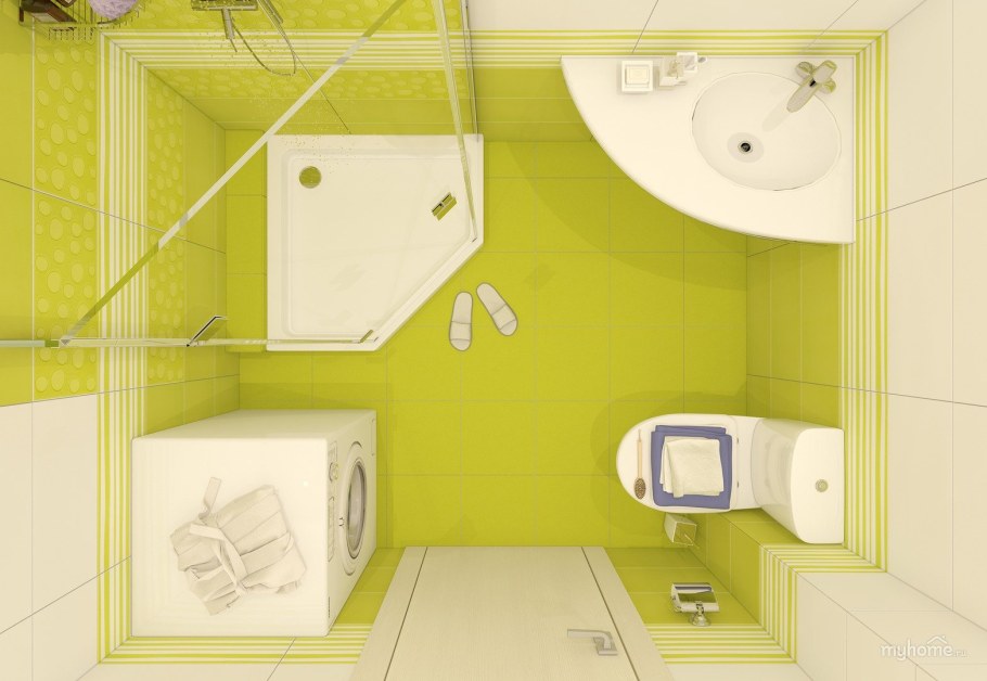 Планировка маленького санузла