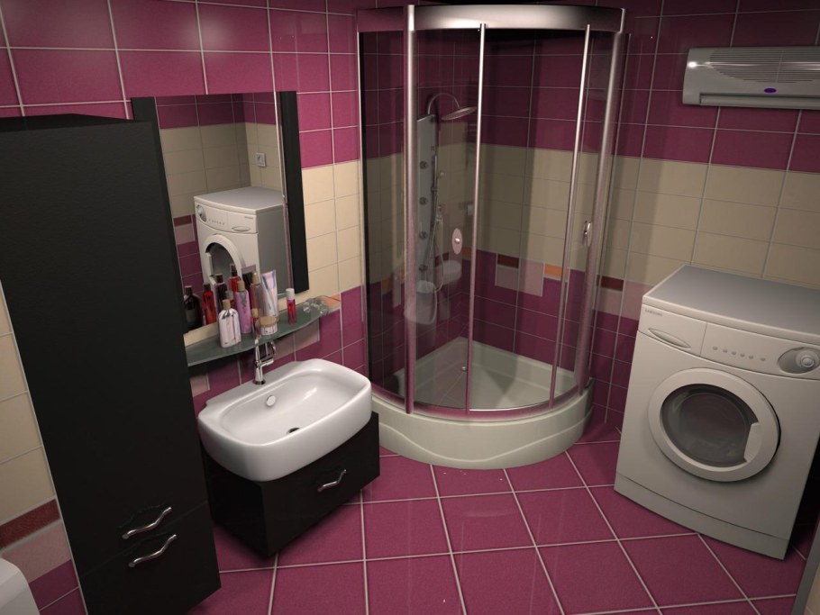 Интерьер ванной 3 кв м с унитазом