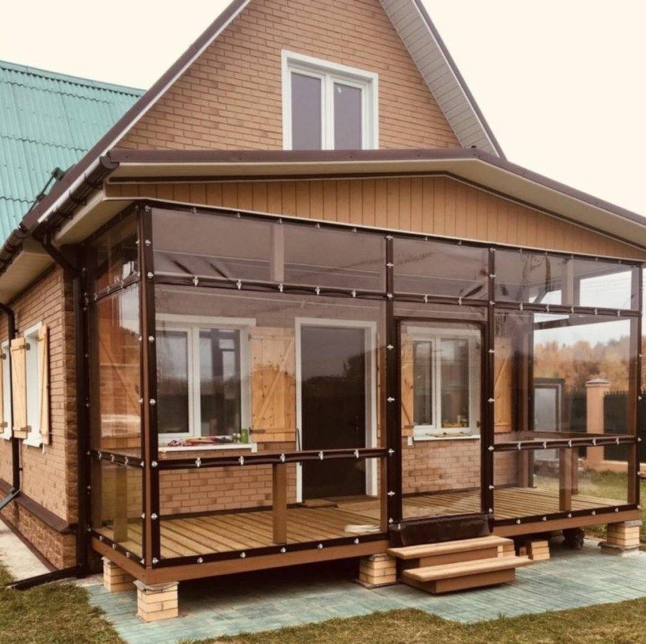Веранда к дому проекты