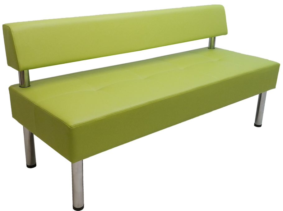 Диван офисный каре 1350*670 черный