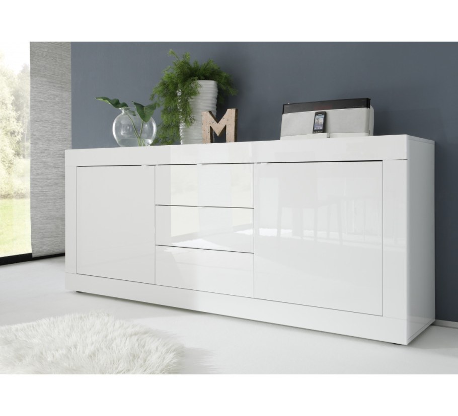 Комод Нексус белый глянец