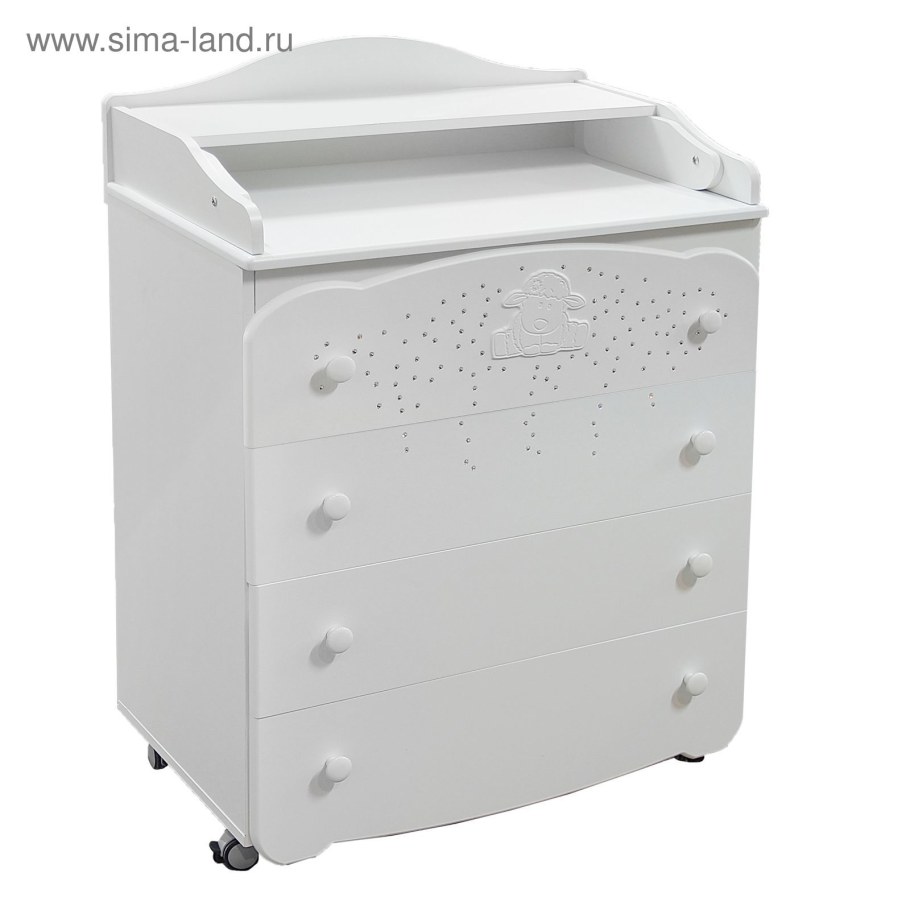 Комод для пеленания со стразами