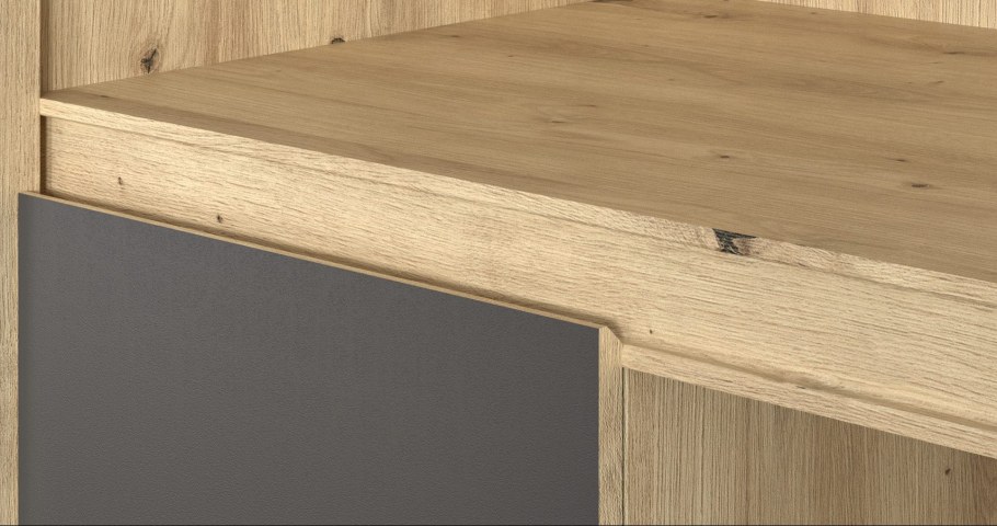 Кровать Доминика 1.6 дуб Артисан шампань