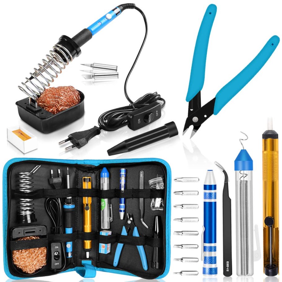 Паяльник 60вт паяльный набор 10 предметов