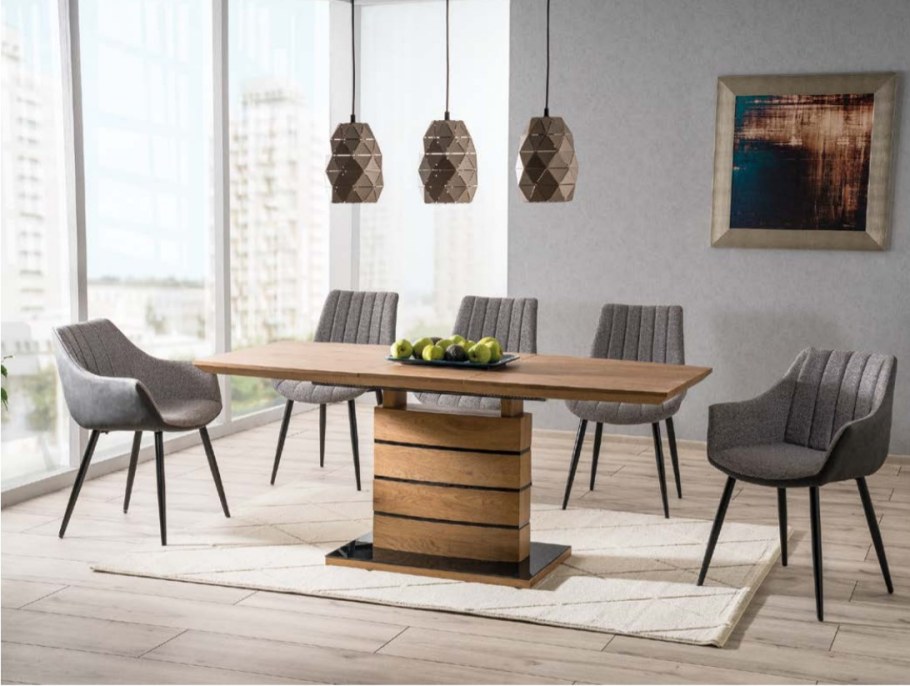 Стол обеденный Signal Leonardo 140 раскладной дуб