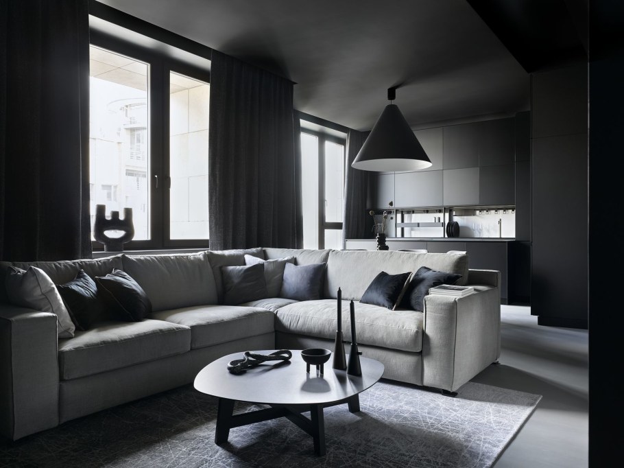 Квартира в черном цвете