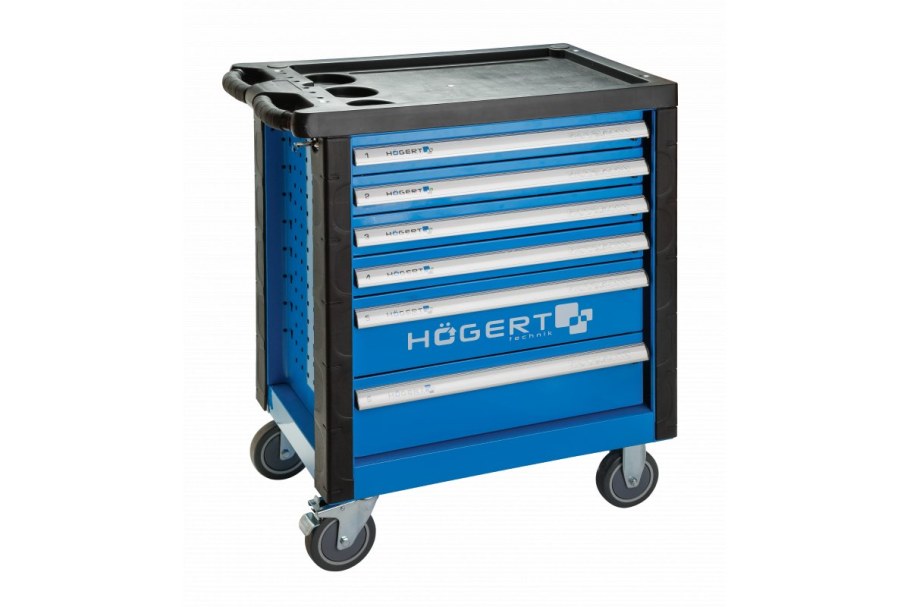 Инструментальная тележка синего цвета ABC 3 полки 740х820х450 мм ИТЛ-5