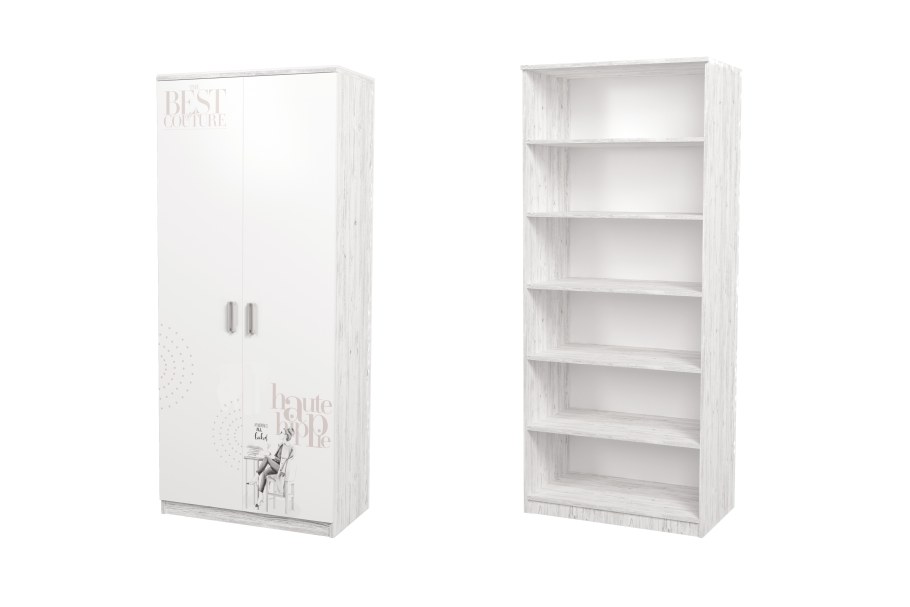 Стеллаж белый Аляска