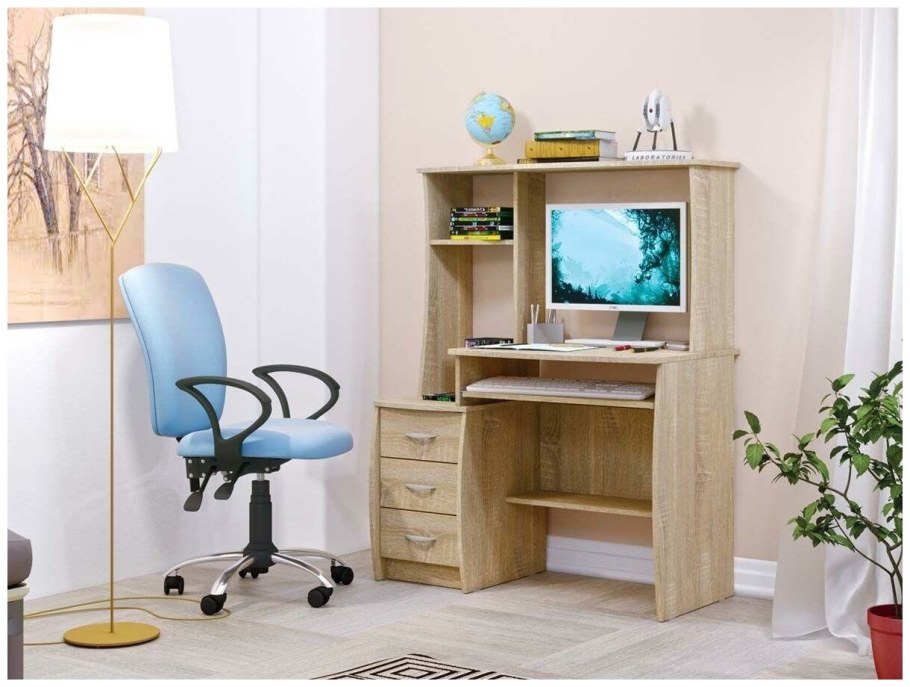 Компьютерный стол (комфорт 5 дуб Паллада)