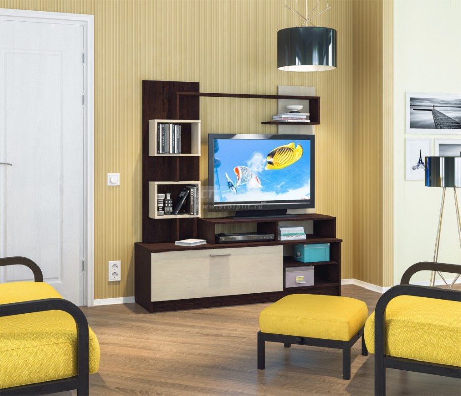 Интеро сб-2741 стенка венге Камиро/дуб Паллада