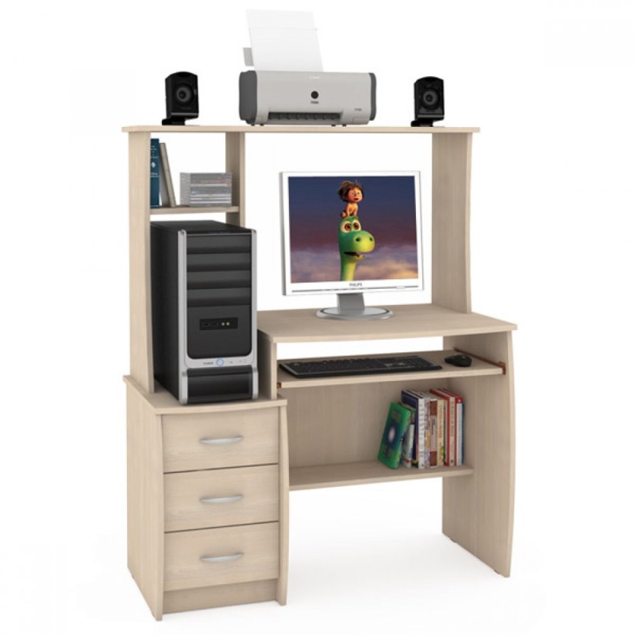 Стол компьютерный комфорт 5 (дуб Паллада,дуб Паллада)