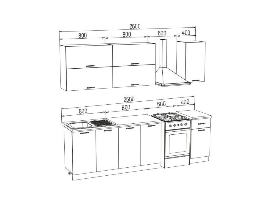 Кухня Техно 2,0м Техно New (пудра софт/угольный софт)