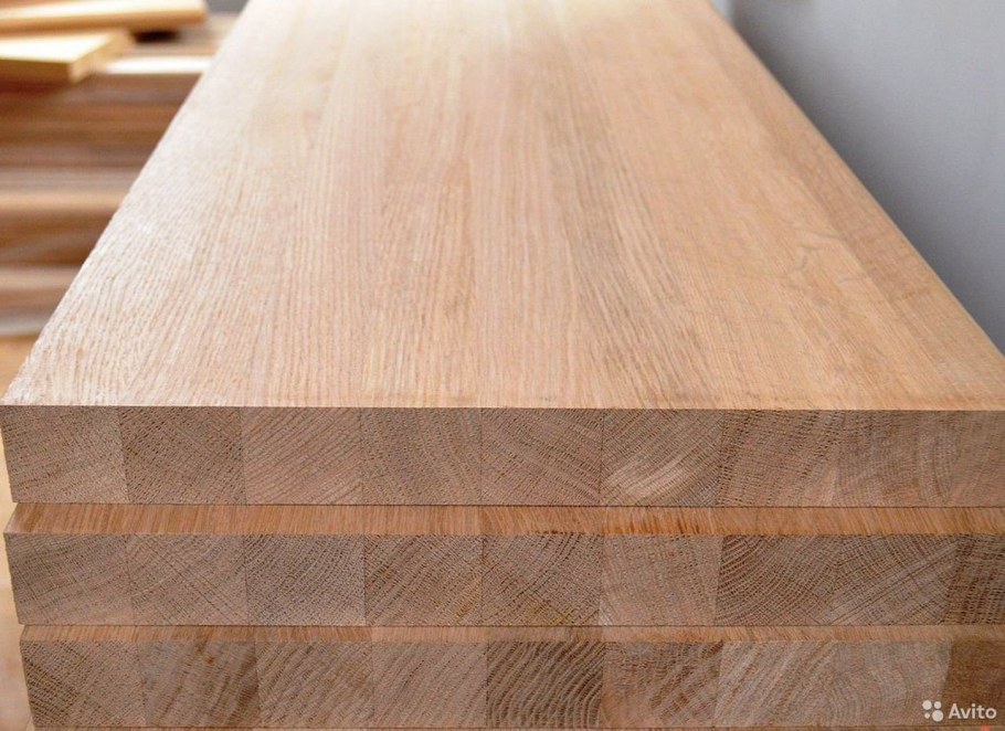 Щит дубовый цельноламельный 40 мм