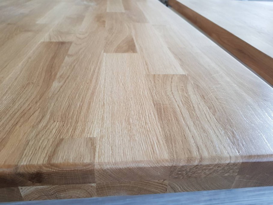 Березовый мебельный щит сращенный лакированный