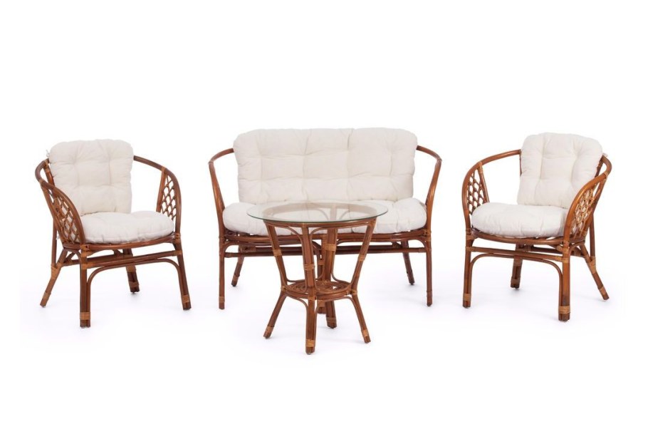 TETCHAIR New Bogota (диван + 2 кресла + стол со стеклом)