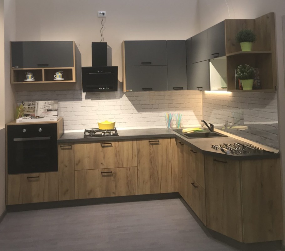 Кухня Дакота дуб Вотан Стендмебель