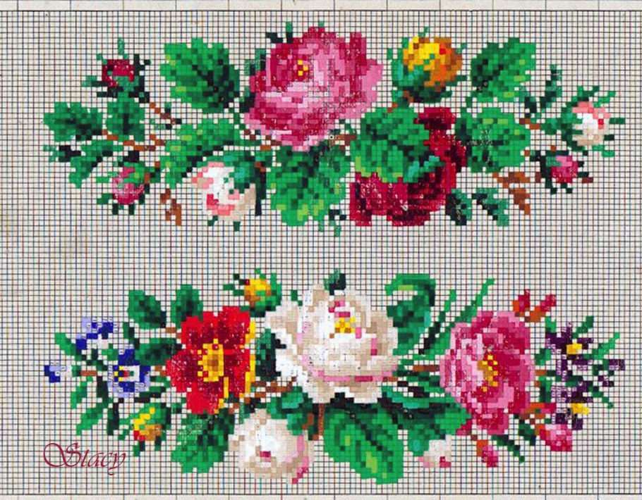 Старинная вышивка схемы перенаборы