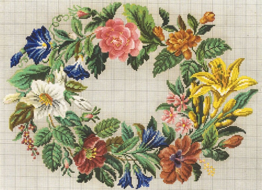 Вышивка Berlin Woolwork