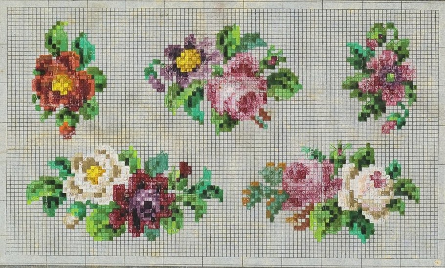 Винтажные вышивки крестиком