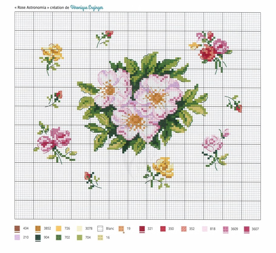 Миниатюрная вышивка крестом схемы