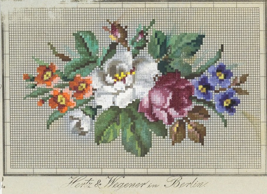 Вышивка крестом старинные схемы перенаборы