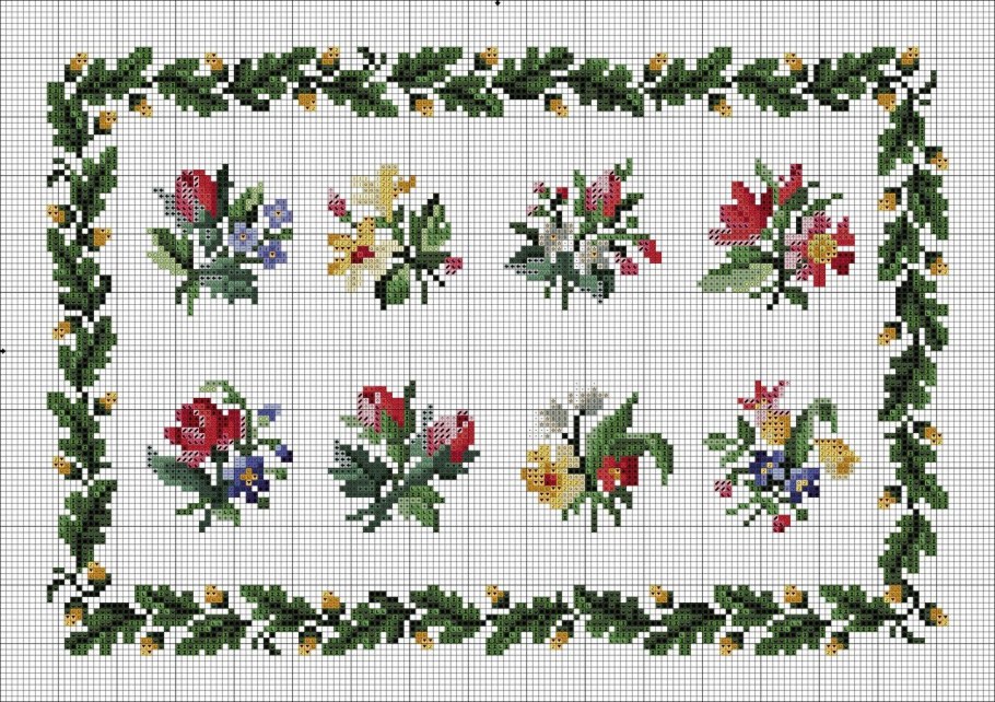 Бордюры Жанны Стрибук схемы