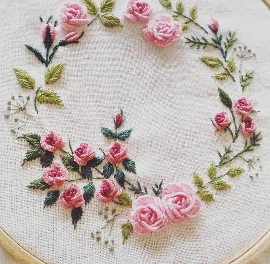 Вышивка бразильская техника рококо