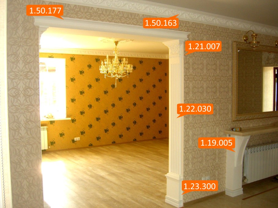 Отделка межкомнатных проемов без дверей