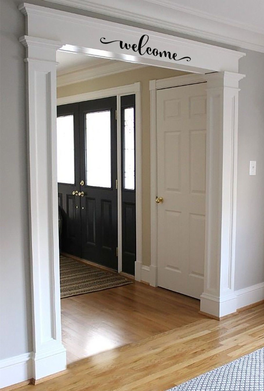 Отделка широкого дверного проема