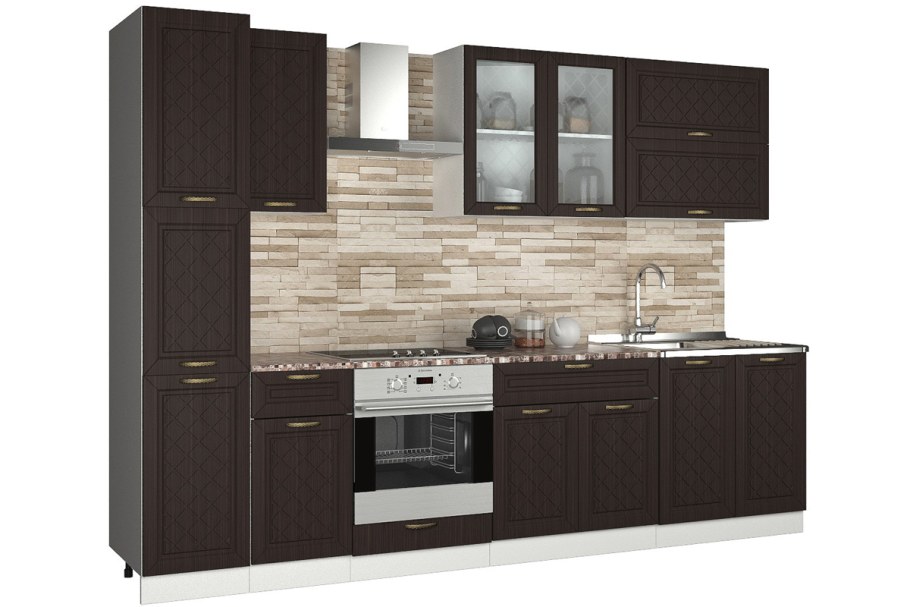 Кухня Агава лиственница темная 3 м