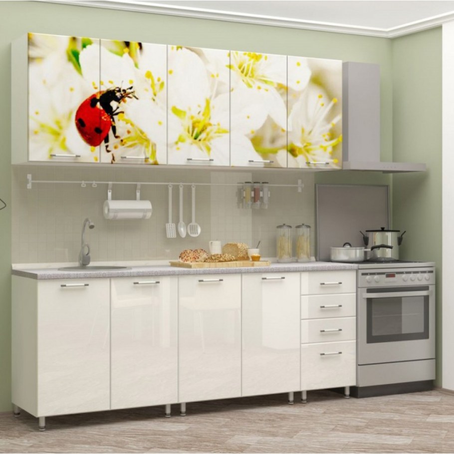 Кухня 2.0м лайм Интеко