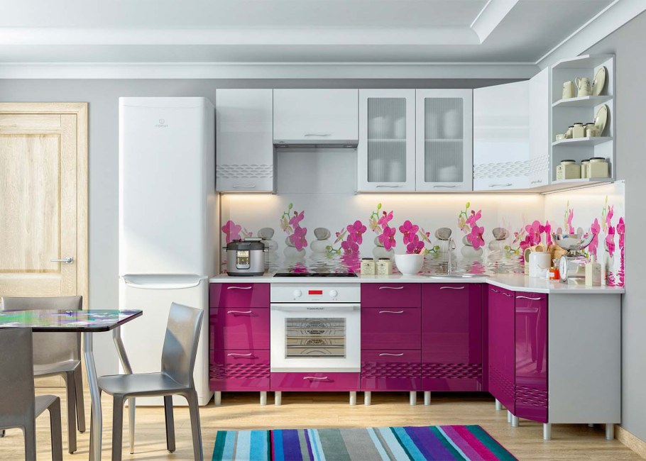 Кухня волна олива с-400т SV