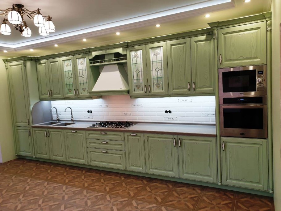 Кухни из крашенного МДФ